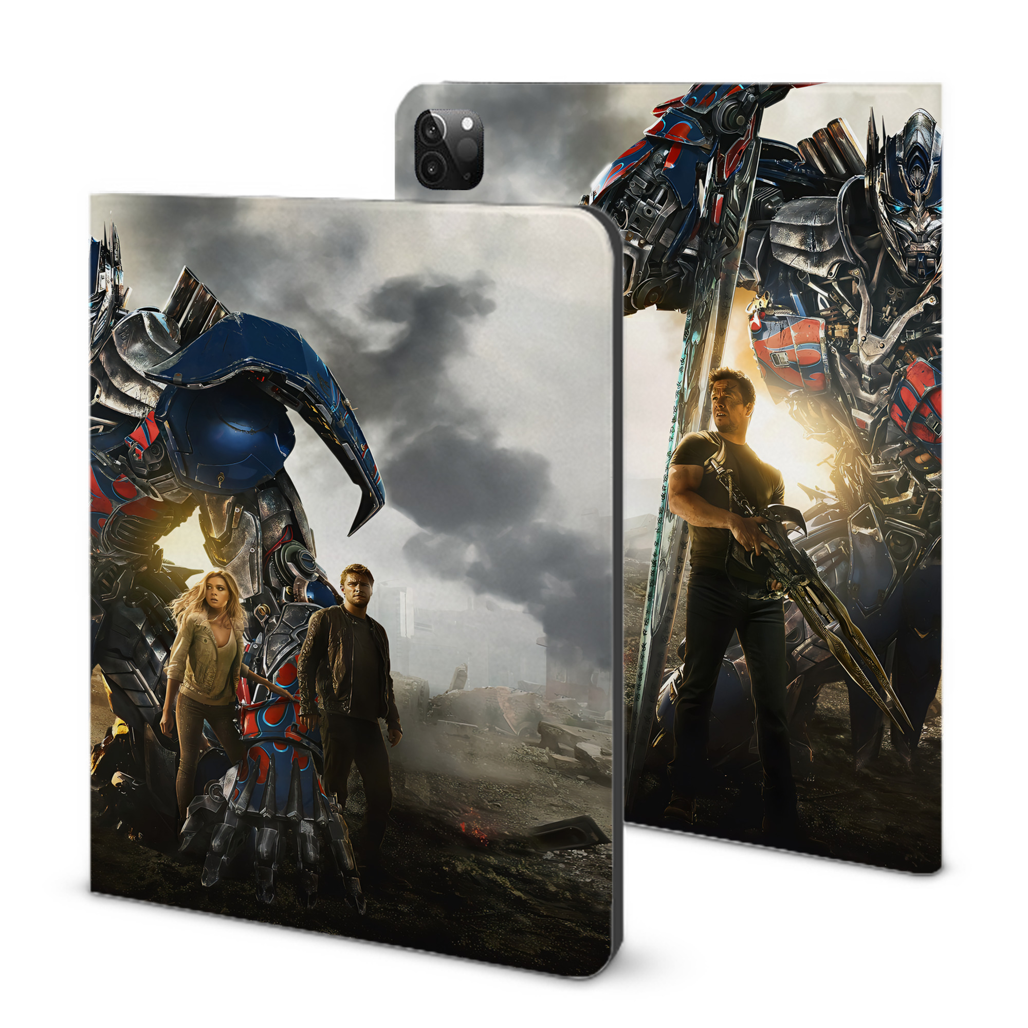 （画像用） Transformers トランスフォーマー IPadケース ペンホルダー付き ブックスタイルデザイン